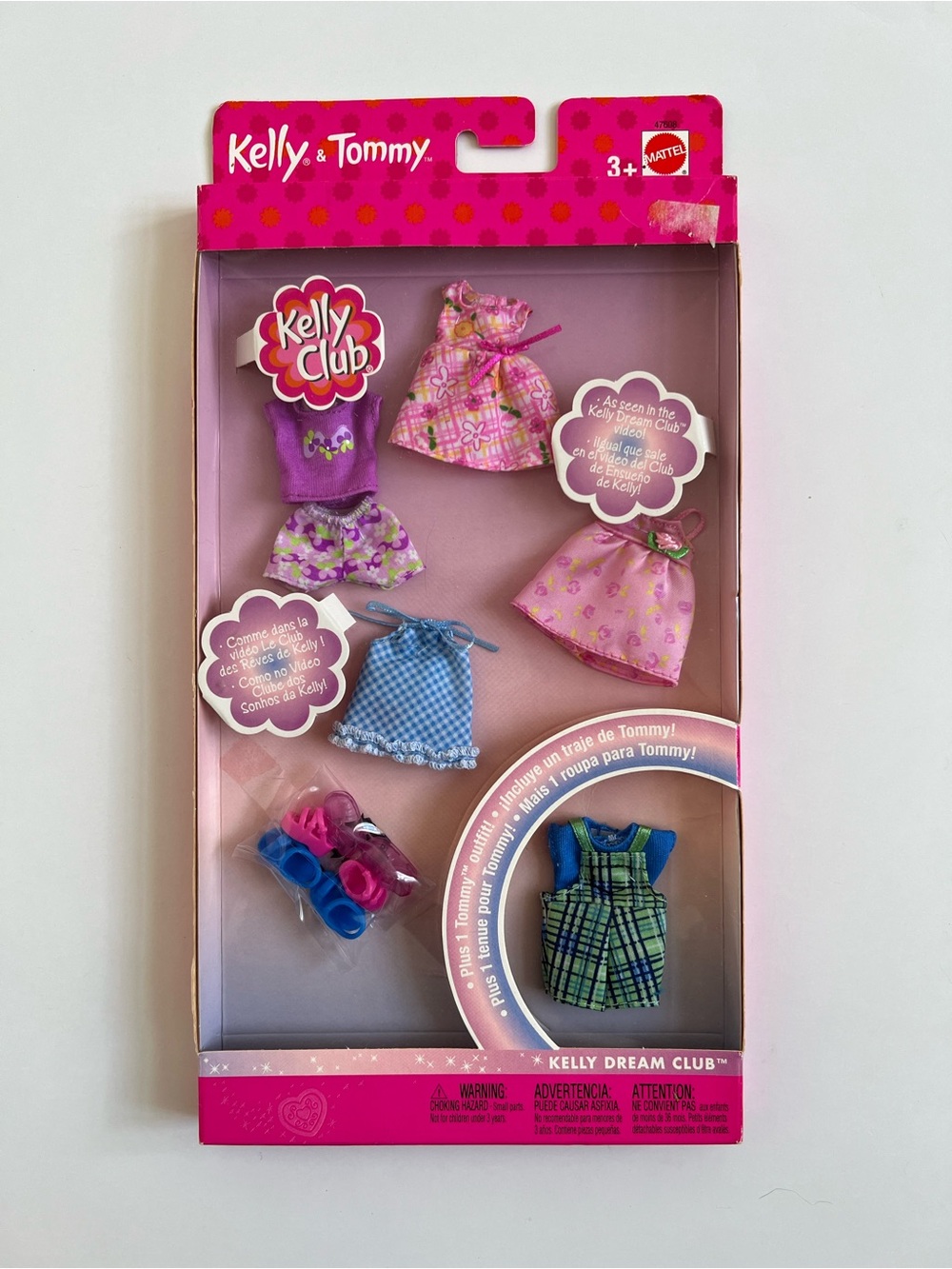 NIB 2002 Mattel Barbie Kelly & Tommy fashion pack #47608
